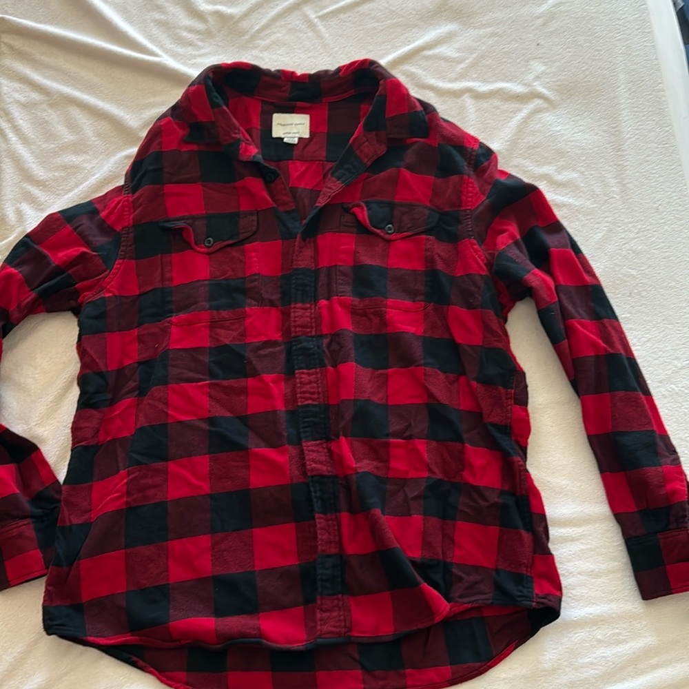 XL Buffalo Plaid Flannel American Eagle
